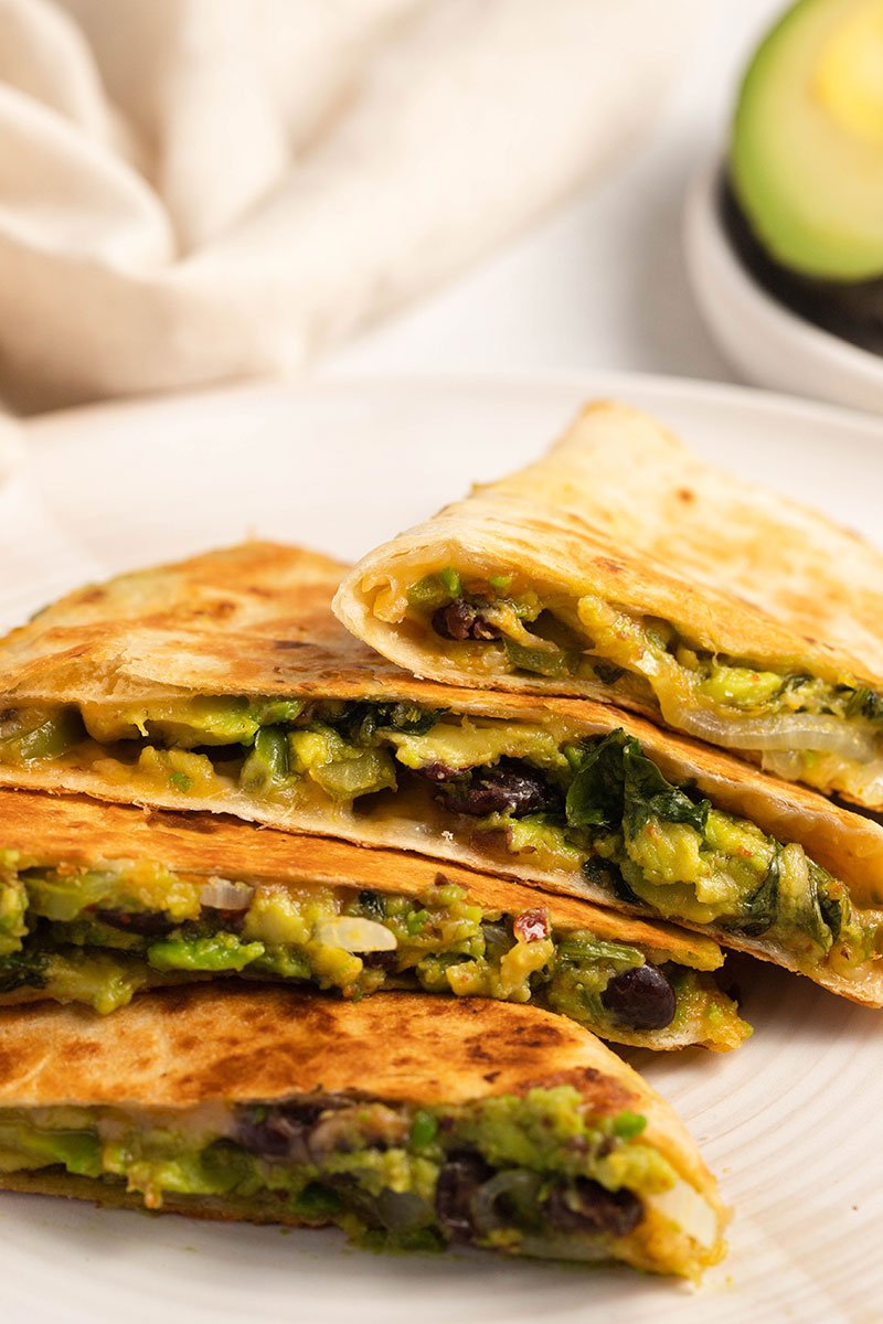 Avocado Black Bean Quesadilla